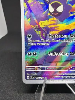 Pokemon TCG Gastly Illustration Rare IR Holo Card 177/162 Temporal Forces - Image 5