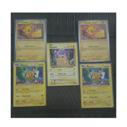 Pokemon Pikachu Basic Card Lot 5 Regular Finish 2015 2016 2024 English - Image 1
