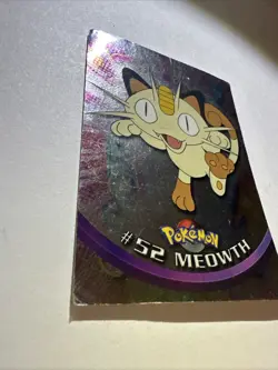 Miaouss-Meowth #52_ Foil_ Pokemon Topps Series 1_French_ Excellent - Image 2