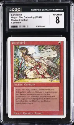 1994 MAGIC: THE GATHERING REVISED EDITION - COMMON EARTHBIND CGC 8 - Image 1