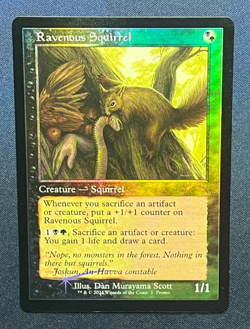 MTG Ravenous Squirrel FOIL Retro Frame Open House Promo Magic the Gathering TCG - Image 1