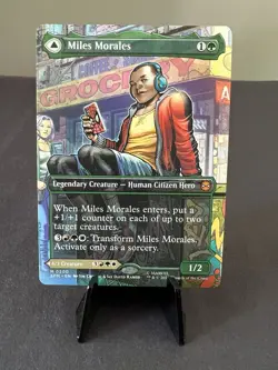 NM Borderless Miles Morales, MGT, Modern Horizons 3, Magic the Gathering, 200 - Image 1
