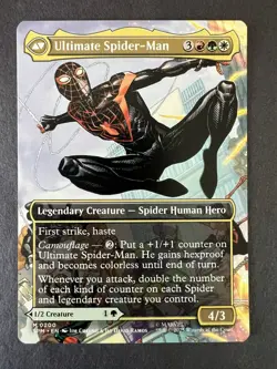 NM Borderless Miles Morales, MGT, Modern Horizons 3, Magic the Gathering, 200 - Image 3