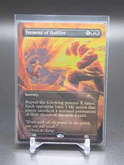 MTG Torment of Hailfire 2287 Secret Lair Drop Rare Extended Art Showcase Foil - Image 1