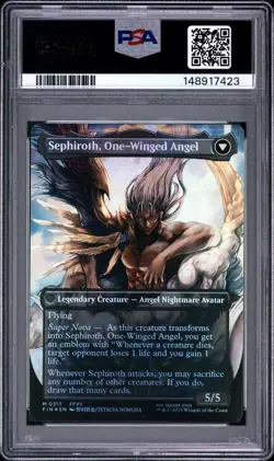 2025 MTG FINAL FANTASY SEPHIROTH FABLED SOLDIER/SEPHIROTH ONE-WINGED ANGEL PSA 8 - Image 2