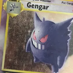 Pokemon Gengar 5/62 Fossil Holo Rare 1999 WOTC Damaged Warped See Pics - Image 3