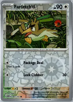 Pokemon - Farfetch'd 083/165 - SV: Scarlet & Violet 151 Common Reverse Holo NM - Image 1