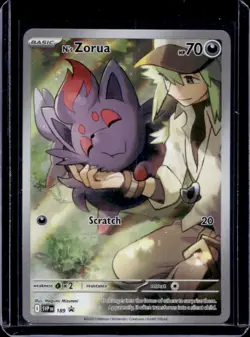 2023-25 Pokemon SV Black Star Promos N's Zorua #189 - Image 1