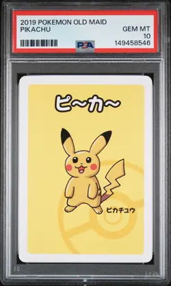 2019 POKEMON OLD MAID PIKACHU PSA 10 - Image 1