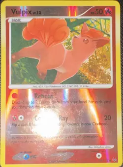 Pokemon Vulpix 102/127 Platinum Reverse Holo Common Basic 50 HP English - Image 1