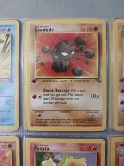 Pokemon Golem 36/62 + Graveler + Geodude Fossil 1st Editions NM/M Never Played - Image 3