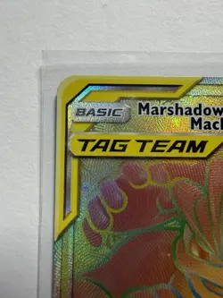 Pokemon - Marshadow & Machamp GX Secret Rare Full Art Holo 221/214 (2019) - Image 2