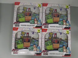 (4) Lot 2023 Pokemon Scarlet & Violet 151 Poster Collection Sealed Box - Image 1