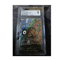 Pokemon Unown V Full Art Ultra Rare Holo 177/195 Silver Tempest CGC 9 2022 - Image 1