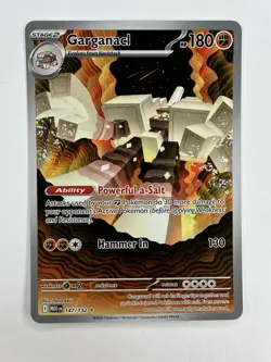 Pokemon Mega Evolution Garganacl #147/132 Illustration Rare NM - Image 1