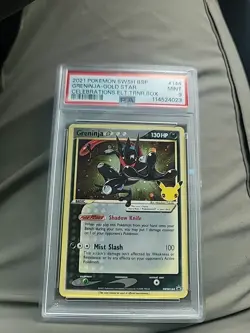2021 Pokemon Celebrations Greninja Gold Star Holo #SWSH144 Black Star Promo - Image 1