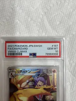 2021 Japanese Pokemon Charizard F/A VMax Climax 187/184 PSA 10 Free Shipping - Image 2
