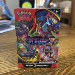 Pokemon TCG Mega Evolution Phantasmal Flames Booster Bundle Box - 6 Packs - Image 1