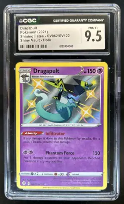 2021 Pokemon SWSH Shining Fates Dragapult Shiny Vault #SV062/SV122 CGC 9.5 - Image 1