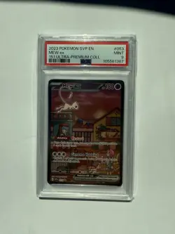 Pokemon Mew Ex #053 SVP Promo Scarlet & Violet 151 UPC PSA 9 MINT - Image 1