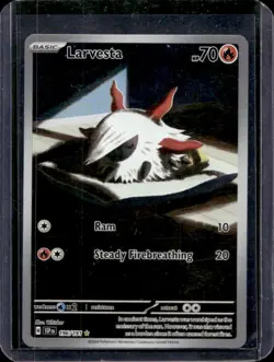 2024 Pokemon Surging Sparks Larvesta #196/191 - Image 1