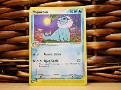 Pokemon VAPOREON 25/100 RARE | LP Light Play | EX Sandstorm | 2003 - Image 1