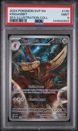 2024 POKEMON SHROUDED FABLE ILLUSTRATION COLLECTION PROMO #130 KINGAMBIT PSA 9 - Image 1
