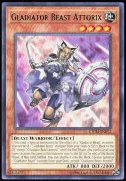 Gladiator Beast Attorix CHIM-EN012 Rare Chaos Impact Yu-Gi-Oh Near Mint - Image 1