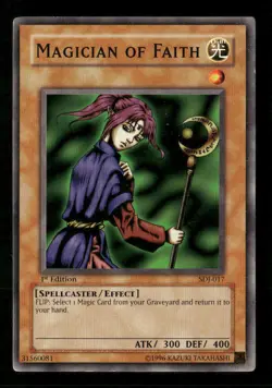 Magician of Faith #SDJ-017 Yugioh 1st Edition - Image 1