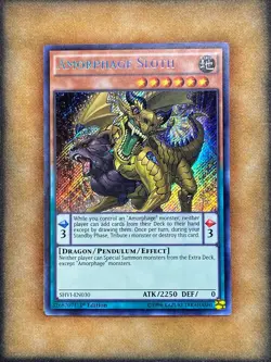 Yugioh Amorphage Sloth SHVI-EN030 Secret Rare 1st Ed NM - Image 1