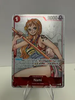 ONE PIECE Nami OP01-016 25th Anniversary Premium Bandai Alt Art NM - Image 1