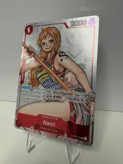 ONE PIECE Nami OP01-016 25th Anniversary Premium Bandai Alt Art NM - Image 3