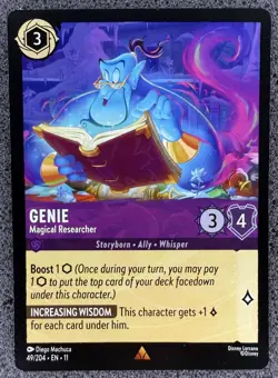 Disney Lorcana Winterspell Genie 49/204 Rare NM Regular - Image 1