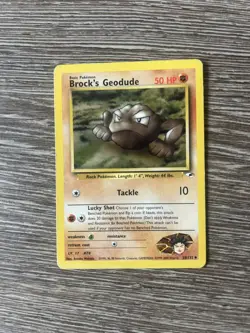 Pokemon TCG Brock's Geodude Gym Heroes 38/132 Regular Unlimited Uncommon - Image 1