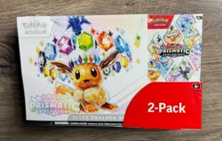 Pokemon Prismatic Evolutions ETB & Booster Bundle Costco 2-Pack New In Box - Image 1