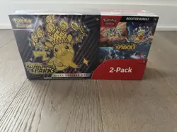 Pokemon TCG Surging Sparks ETB + Booster Bundle Costco 2-Pack Sealed - Image 1