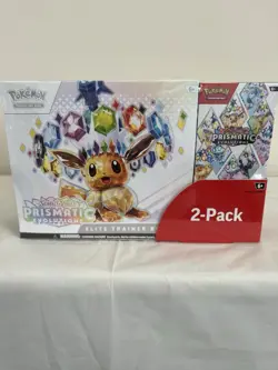 Pokemon Prismatic Evolutions Elite Trainer Box ETB And Booster Bundle Costco - Image 1