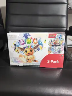 Pokemon TCG Prismatic Evolutions ETB with Booster Bundle Costco 2-Pack Sealed - Image 1
