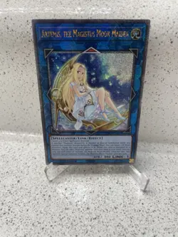 Yu-Gi-Oh! Artemis, The Magistus Moon Maiden RA01-EN049 Quarter Century Secret NM - Image 1