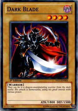 Yugioh Yu-Gi-Oh Dark Blade YS11-EN003 1st Edition Dawn of the Xyz - Image 1