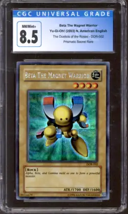 Yu-Gi-Oh Duelists of the Roses Beta The Magnet Warrior DOR-002 CGC 8.5 YuGiOh - Image 1