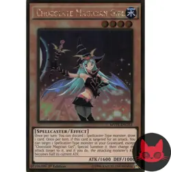 Yugioh Chocolate Magician Girl MVP1-ENG52 Gold Rare 1st Edition NM - Image 1