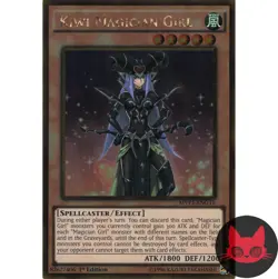 Yugioh Kiwi Magician Girl MVP1-ENG16 Gold Rare 1st Edition NM - Image 1