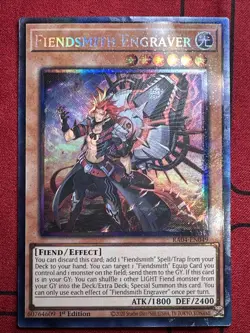 Fiendsmith Engraver - LP (See Pics) - RA04-EN049 - Collector’s Rare - Image 1