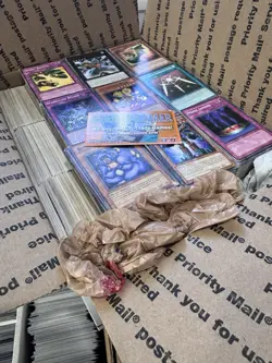🧙13lbs+ 4500+ UNSEARCHED Old Vintage YuGiOh Bulk Lot Most HP Some Damaged‼💎 - Image 1