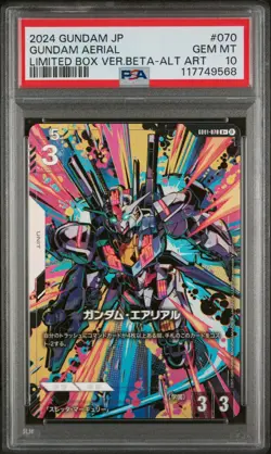 Gundam Card Game limited Box Ver.β GD01-070 R+ Gundam Aerial Japanese FOIL - Image 1