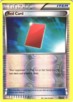 Red Card Uncommon Reverse Holo Generations 71/83 NM - Image 1