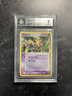 BGS 9 Alakazam Gold Star #99 Holo Ex Crystal Guardians 2006 English Pokemon Card - Image 1