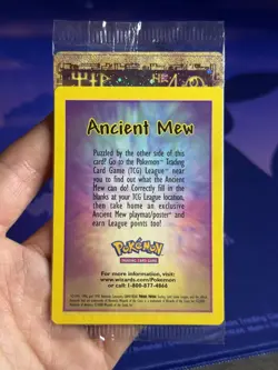 MISCUT Ancient Mew Error ~ Movie Promo ~ Holo Pokemon Card ~ Factory Sealed - Image 1