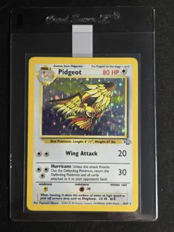 Pidgeot 8/64 HP+ Jungle Holo Rare Vintage WOTC Pokemon card - Image 1